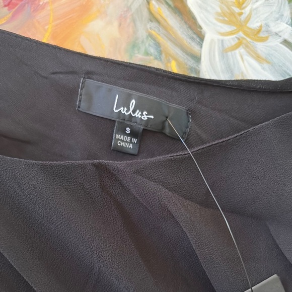 Lulus One-Shoulder Black Maxi Dress with Back Cutout – Size Small – NWT - Picture 6 of 11